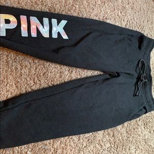Victoria Secret Pink Sweatpants , Dark Grey/ Small